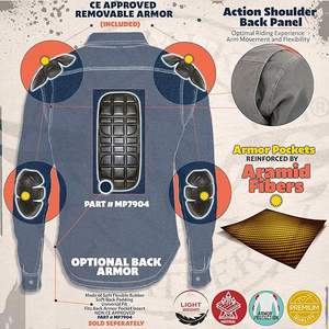 Camisa de Franela Protectora de Invierno para Motocicleta, Talla Grande, con Forro Reforzado para Conducir en Carretera, Transpirable y Cómoda - Product Image 6