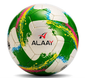 Alaay Balón de fútbol de alta calidad Diseño personalizado Logo PU Cuero Cosido a mano Balones de fútbol para entrenamiento - Product Image 1