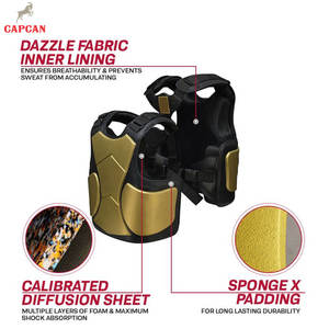 Protection de poitrine légère en cuir de haute qualité pour adultes, hommes et femmes - Protection intégrale de la poitrine, écologique et durable - Product Image 3