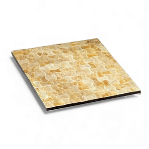 <b>Square</b> Mother of Pearl <b>Placemat</b> Crafted from Natural Shell for Everyday Home Dining From Vietnam - Product Image 2