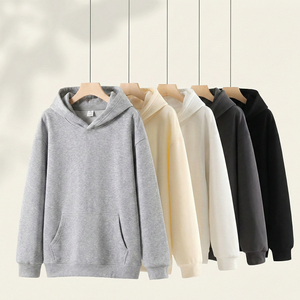 Sudadera con Capucha de Felpa de Algodón Grueso de Alta Calidad, Sin Cordones, con Logotipo Personalizado, Corte Holgado, Antiencogimiento, Unisex para Hombre - Product Image 2