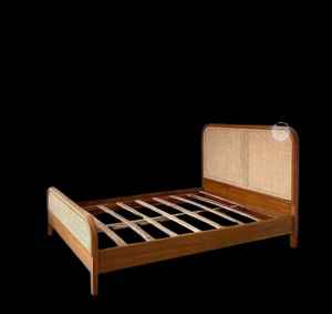 Lit en rotin Lit simple Literie Lit en bois - Product Image 2