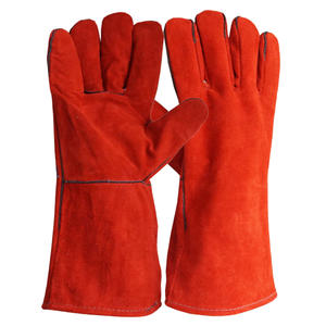 Gants de soudage en cuir à logo gaufré Palm unique Emballage personnalisé de marque de qualité supérieure Améliorer l'expérience de déballage Gants en cuir - Product Image 1