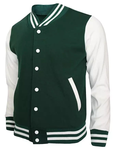 Chaquetas de Diseño Personalizadas al por Mayor, Chaqueta de Béisbol Informal con Logotipo, Chaqueta Universitaria Unisex de Algodón y Poliéster - Product Image 2