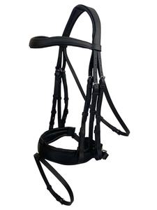 Vente en gros de bride double de dressage de cheval en cuir de style selle complète Western avec licou - Product Image 2