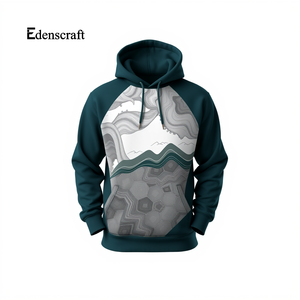 Sweat à capuche décontracté pour homme, streetwear élégant, imprimé personnalisable, écologique, tissu polaire léger et durable - Product Image 4