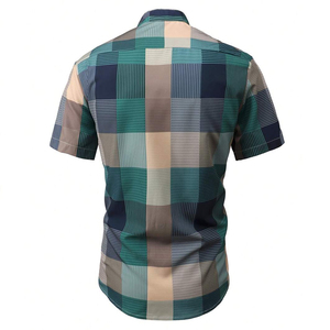 Camisa de algodón de manga corta para hombre, camisa de vestir formal clásica para hombre de negocios, ropa para hombre, polos - Product Image 2