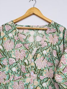 Surtout vente Designer Impression Vêtements Femmes Dernière Robe Conception Femme Style Occidental Manches Bouffantes Élégant Maxi Robes Articles - Product Image 3