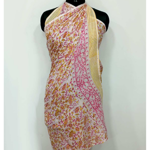 Pareo de algodón polivinílico con estampado de mar, novedad en ropa de playa personalizada de fabricante indio al por mayor - Product Image 1