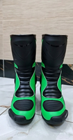 Nouvelles bottes de motocross Kandari Sports, bottes de moto à fermeture boutonnée, respirantes, en cuir maillé, légères