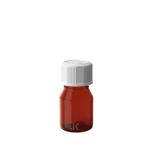Bouteille de sirop PET emballage en plastique 30ml rond carré avec couvercle CR ambre meilleur prix OEM ODM Service de l'usine du Vietnam M0767 - Product Image 1