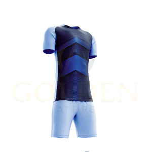 Uniforme de Fútbol de Alta Calidad 100% Poliéster con Cuello en V, Uniforme de Club de Fútbol con Cuello Polo, Personalizable al por Mayor - Product Image 6