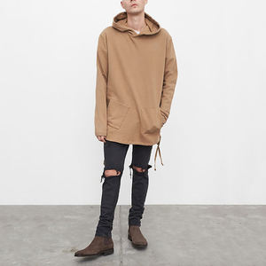 Wholesale Popular Men Baggy Blank Pullover <b>Hoodies</b> Side <b>Pockets</b> Hoodie - Product Image 5