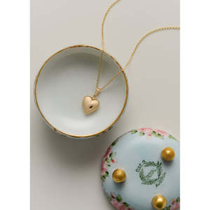 Colliers tendance Mommy + Bb Maison avec pendentif cœur, plaqué or rose, orné de zircon, diamant et perle, pour fiançailles, style religieux - Product Image 5