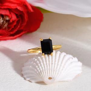 New Arrival Labradorite <b>Ring</b> Oval 8x12mm Yellow Gold Vermeil <b>Statement</b> Fine Gemstone <b>Ring</b> Engagement Wedding Jewelry <b>For</b> <b>Women</b> - Product Image 2