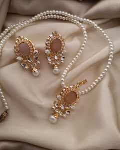 High-quality 2PCS Artificial Jewellery Set Bridal <b>Crystal</b> Necklace Sets for Women Wedding Party Jewelry - Product Image 5