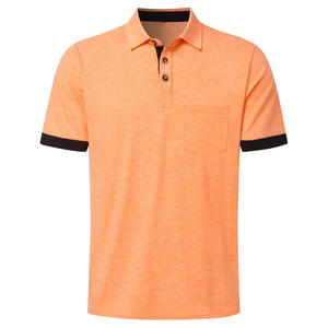 Chemises polo décontractées pour hommes avec étiquettes et impression personnalisées brodées de logo pour les événements de gymnastique au bureau et les vêtements de marque - Product Image 1