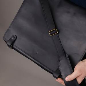 Sac à ordinateur portable vintage en cuir véritable pour homme de haute qualité, imperméable, pour les voyages d'affaires, en matériau PC, personnalisable, LLB-0160 - Product Image 5