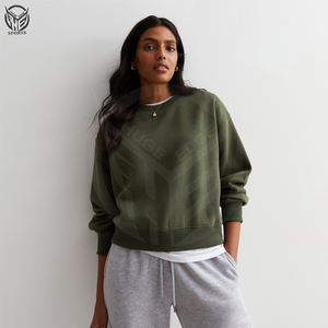 Sweat-shirt manches longues Fabricant professionnel matériau premium Impression personnalisée Sweat-shirt léger pour femme. - Product Image 6