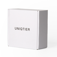 Boîte de fermeture kraft blanche pour chaussures et vêtements pour affichage postal pour sous-vêtements chaussettes autres emballages de vêtements avec doublure en éponge