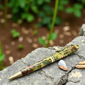 Stylo élégant Aquamarine 0,7 mm, parfait pour les cadeaux d'entreprise, les signatures et la personnalisation - Product Image 3