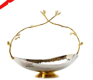 Tazón de servir de plata y oro de buena calidad para hoteles, restaurantes y bares - Product Image 1