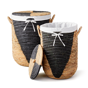 Cestas decorativas de tamaño personalizado para almacenamiento de algas marinas, jacinto de agua, cesta de yute, organización de almacenamiento, centro de almacenamiento para el hogar - Product Image 2