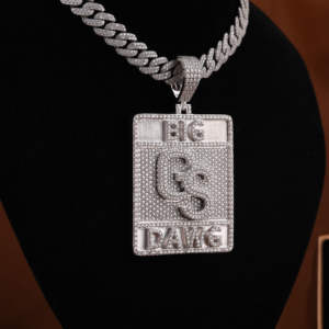 Customized 925 Sterling Silver Pendant <b>BIG</b> GS DWAG Full Iced Moissanite Unisex Diamond <b>Gift</b> for Him Silver Customized Pendant - Product Image 3