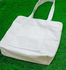 Custom Logo Eco-Friendly Cotton <b>Canvas</b> <b>Tote</b> Bag Long Handles Stylish Foldable Design for Summer Beach Weddings Sports Shopping - Product Image 5