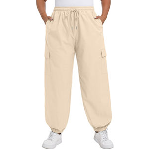 Ladies Cargo Pants Women Joggers Oversize Women Cotton Joggers With Drawstring Closure Casual Style Mid Waist For Spring - Product Image 4