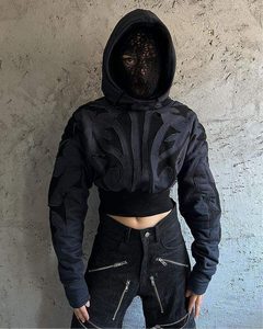 American street hip hop Harajuku hommes et femmes avec le même sweat à capuche ample Alt Emo Pullover - Product Image 1