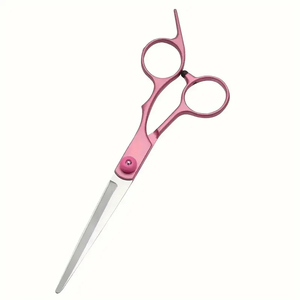 Ciseaux de barbier professionnels en acier inoxydable, lame courbée, pour droitiers, pour une coupe de cheveux de qualité salon et un glissement fluide - Product Image 2