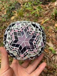 Porte-bougie en verre rouge fait à la main, décoration en mosaïque, bougie votive, promotion en gros, qualité fraîche, décoration de nuit pour la maison - Product Image 6