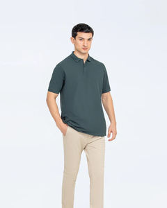 Polo de Manga Corta para Hombre, Camisa de Algodón de Corte Regular, Tela de Piqué con Logotipo Personalizado, Bordado, Tela Transpirable, Camisas Modernas de Alta Calidad - Product Image 2