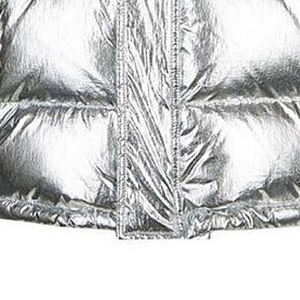 Vente en gros de haute qualité logo personnalisé col montant imperméable veste à bulles pour hommes hiver avec finition brillante et motif solide - Product Image 5