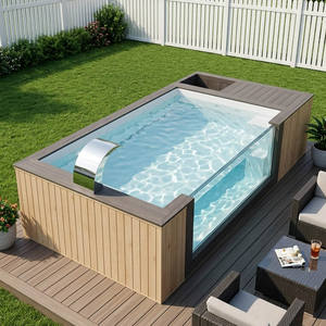 Piscina Elevada Transparente de Fibra de Vidrio de 20 Pies con Plataforma, Resistente a los Rayos UV, para Uso en Casa, Villa y Alojamiento Turístico - Product Image 2