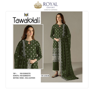 Meilleur marché de vente exclusive Costume Salwar de créateur traditionnel en Georgette lourde avec broderie pour femmes - Product Image 6
