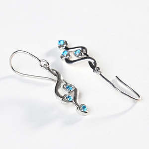 Pendientes Colgantes Valentina de Plata de Ley 925 CLARA, Accesorio de Joyería de Moda - Product Image 4