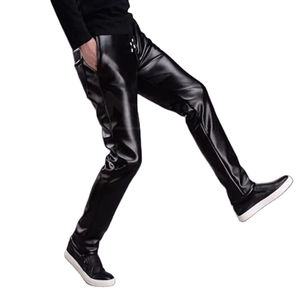 Pantalons en cuir pour hommes, légers, best-sellers, lavés, pour la vente en ligne, vêtements décontractés, qualité supérieure - Product Image 6