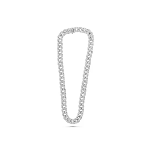 Diamantes de cadena cubana personalizados 12MM 16 pulgadas Diamantes naturales completamente helados 10K Oro Hip Hop Cadena cubana Fabricante Joyería de moda - Product Image 6