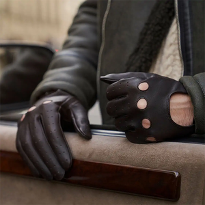 Toutes les tailles de couleur unie Équipement de protection individuelle Gants de sécurité Gants en cuir pour la conduite - Product Image 3