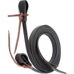 Bridon de cheval en cuir épais Ranch, 5/8\" x 8', qualité supérieure, huilé, poids lourd, style western, taille réglable 35-66 cm/13,78-25,98 pouces, cassé - Product Image 2