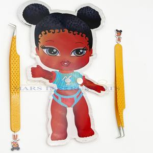 Boîte à cils acrylique professionnelle pince à épiler en acier inoxydable japonais écologique outil de beauté - Product Image 2