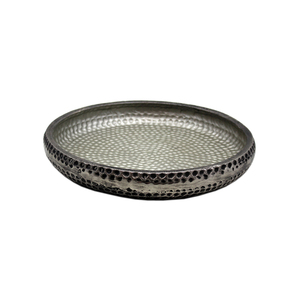 Cuisine et dessus de table personnalisés bol de forme ronde en fer couleur nickel bol de service et assiettes bols décoratifs faits à la main en vrac - Product Image 5