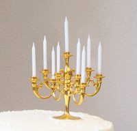 Support de bougie international Falah, design artistique moderne pour Noël, mariage, décoration de la maison, porte-bougies dorés de qualité supérieure