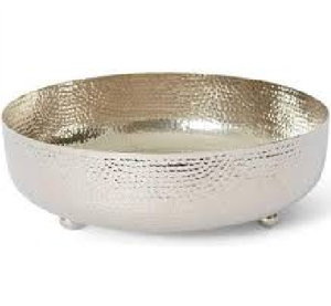 Venta caliente Metal Plata Acabado Redondo Servir Cuenco de frutas hecho a mano para el hogar Restaurante Hotel Bar Boda - Product Image 4