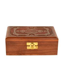 Caja organizadora de joyas de varios tamaños de madera ecológica de la mejor calidad, diseño de ventana personalizado para almacenamiento de artesanías naturales - Product Image 2