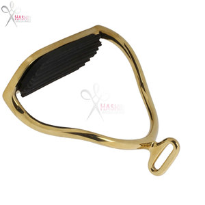 Estribos de Silla de Montar Inglesa para Adultos, de Latón, Antideslizantes, Protección para los Tobillos, Par Ecuestre de Hashir International - Product Image 4