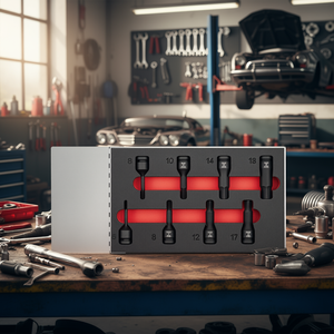 Usag Assortment with 1/2'' Hexagonal <b>Impact</b> <b>Sockets</b> 8-Piece Set - Product Image 3