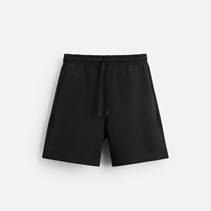 Bermuda d'été pour hommes, décontracté, confortable, doux et léger, motif solide, anti-rides pour les exercices en plein air, salle de sport, taille moyenne - Product Image 2